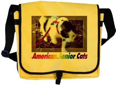 Order your American Senior Cats Messenger Bag today—and Help Save Senior Cats!