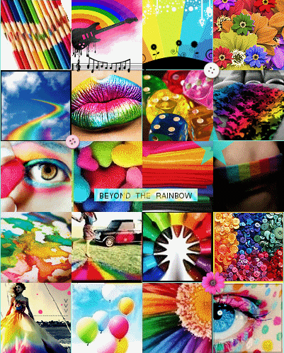 rainbow fever collage Pictures, Images and Photos