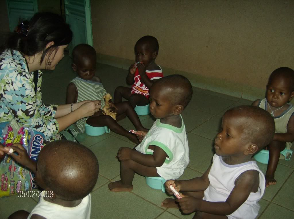 Lucy at Orphanage in Africa