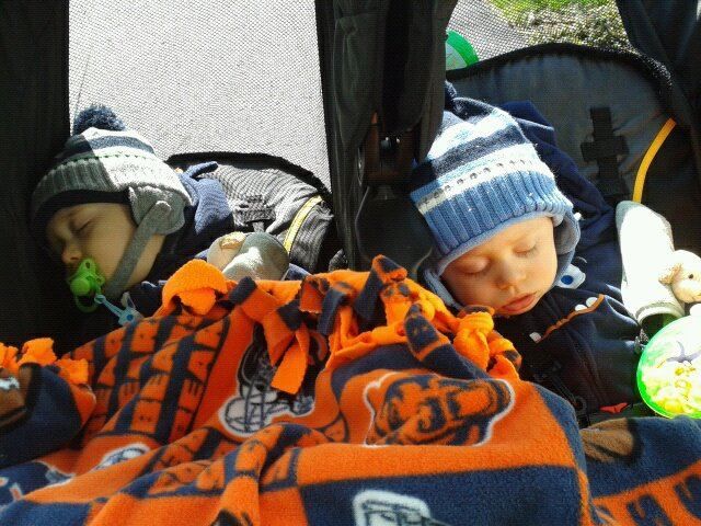 gotta love morning stroller rides that act as a sedative
