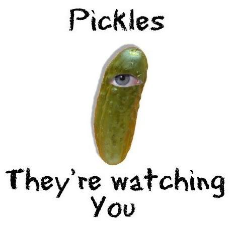 Funny Stickers  Myspace on Pickle Watcher Jpg Pickle Pickles Watching You Funny Myspace