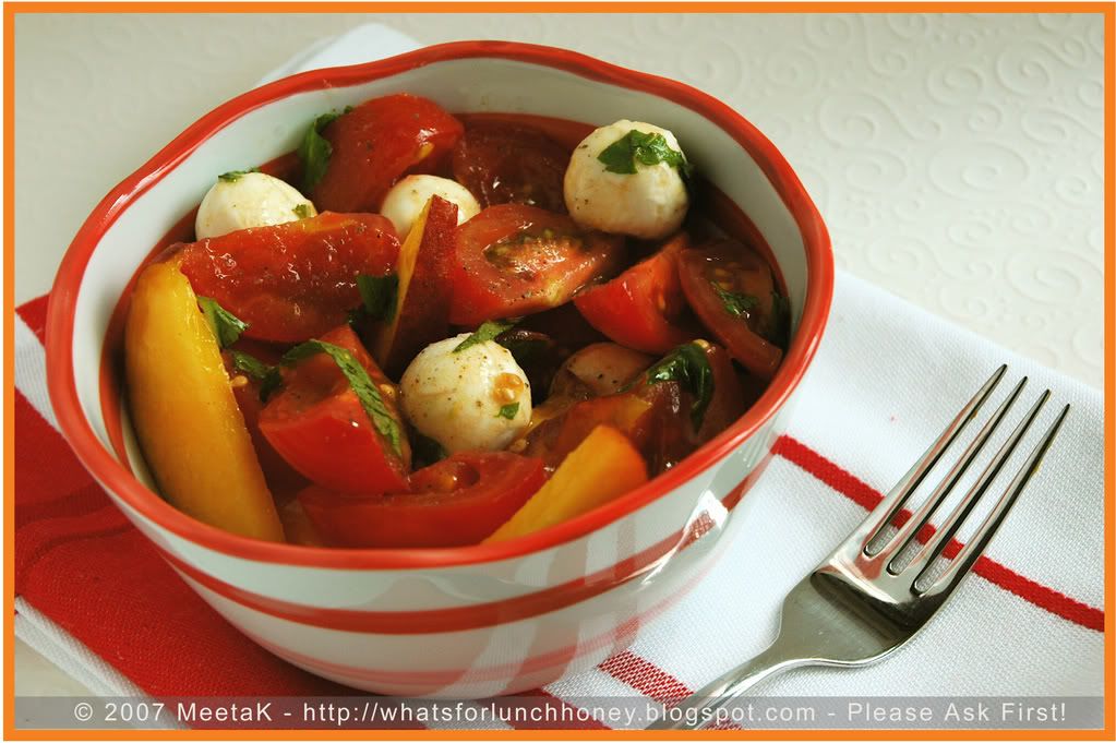 Tomato Peach Salad (01) by MeetaK Tomato Peach Salad (01) by MeetaK