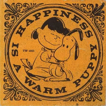 Snoopy Hapiness is warm puppy