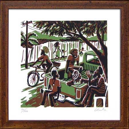 Kads Miida Framin' Go silk screen poster