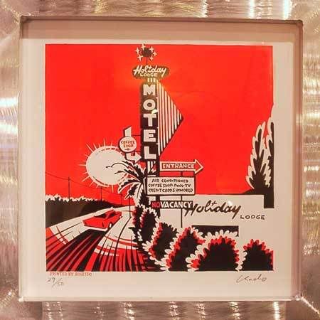 Kads Miida Framin' Go silk screen poster