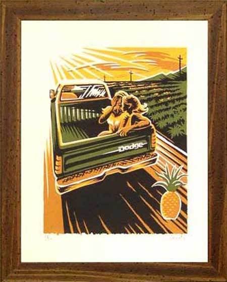 Kads Miida Framin' Go silk screen poster