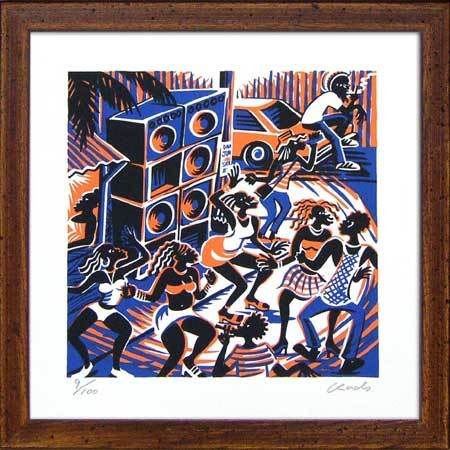 Kads Miida Framin' Go silk screen poster