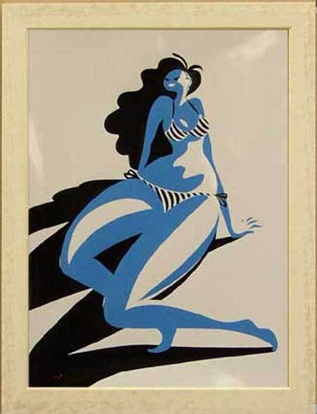 Kads Miida Framin' Go silk screen poster