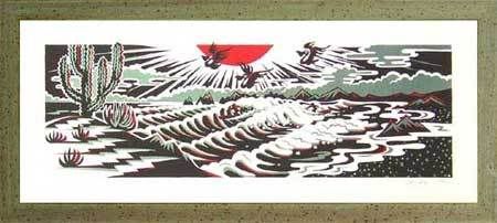 Kads Miida Framin' Go silk screen poster