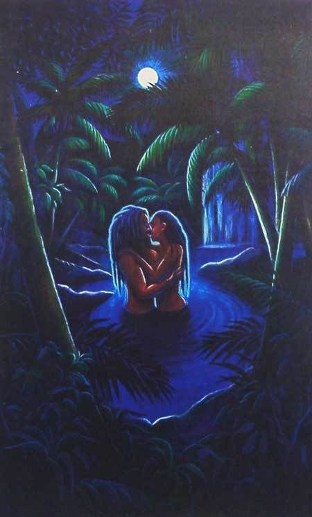 Kads Miida Art Poster MOONLIGHT LOVERS