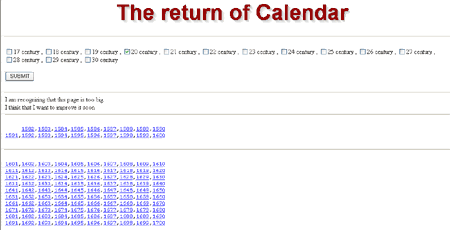 The return of Calendar ʵץ
