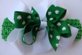  *SALE* St. Patrick's Day bow/headband