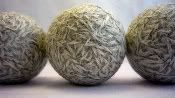Wool Dryer Balls <br>  set of 3 <br> tan and cream