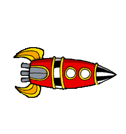 animated rocket