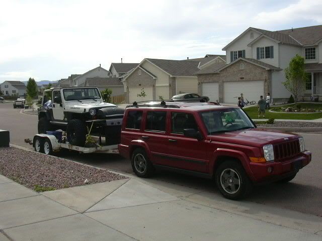 Commander jeep towing #3
