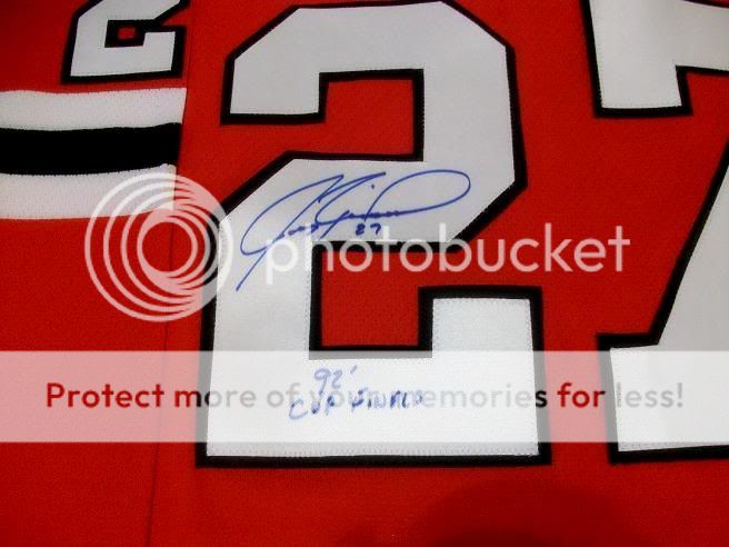 JEREMY ROENICK SIGNED CHICAGO BLACKHAWKS 92 CUP JERSEY  