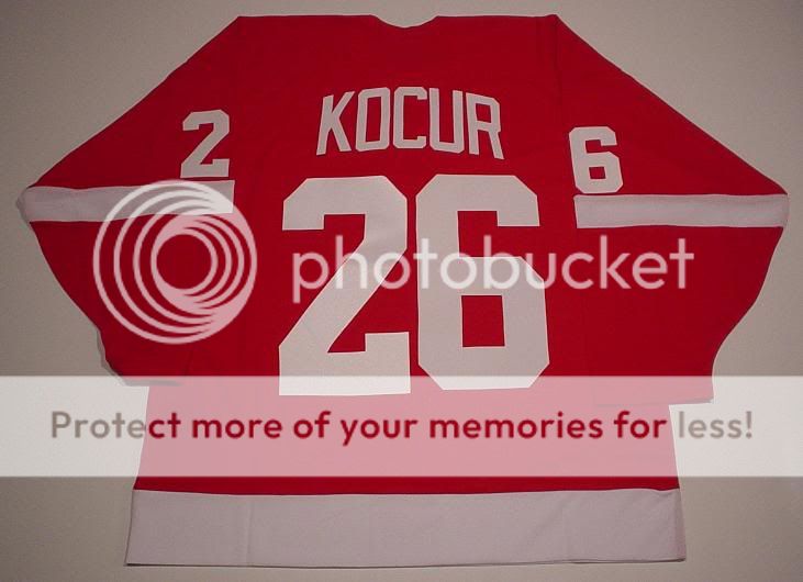 JOE KOCUR DETROIT RED WINGS JERSEY CCM ANY SIZE ROAD  