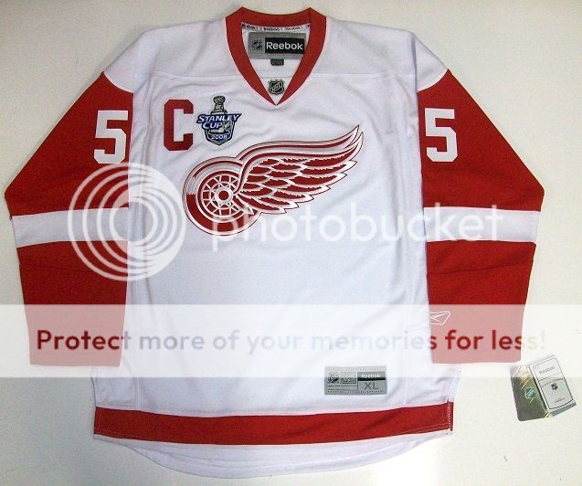 Nicklas Lidstrom Signed 2008 Detroit Red Wings Stanley Cup Jersey PSA