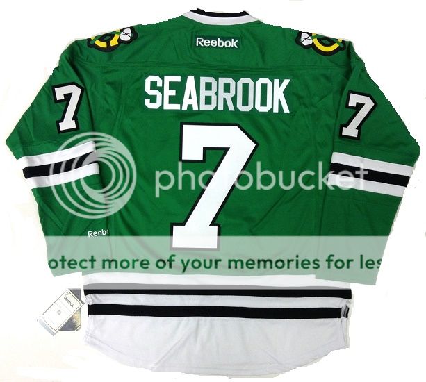 brent seabrook green jersey