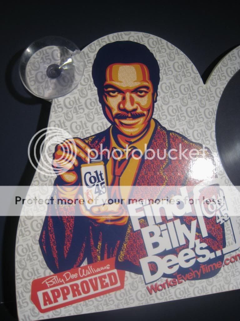 COLT 45 Liquor BAR Billy Dee Williams Advertising Sign  